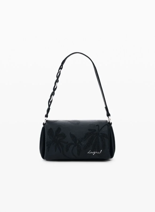 ديسيجوال زهور بارزة على حقيبة صغيرة